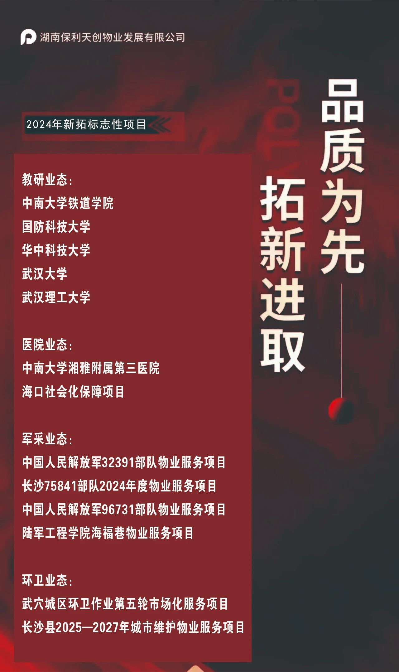 湖南保安服務,墻外高空清洗服務,湖南保利天創物業發展有限公司